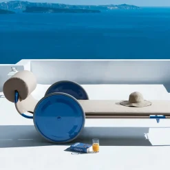 Exteta Outdoor Chaises & Daybeds<Locus Solus Blue Sun Lounger by Gae Aulenti