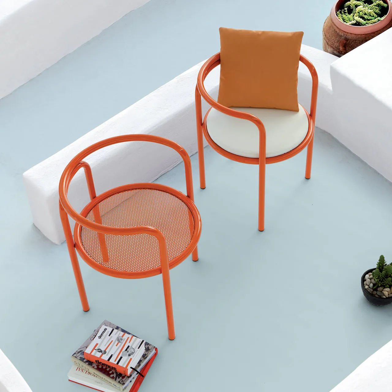 Exteta Outdoor Chairs & Stools<Locus Solus Orange Chair by Gae Aulenti