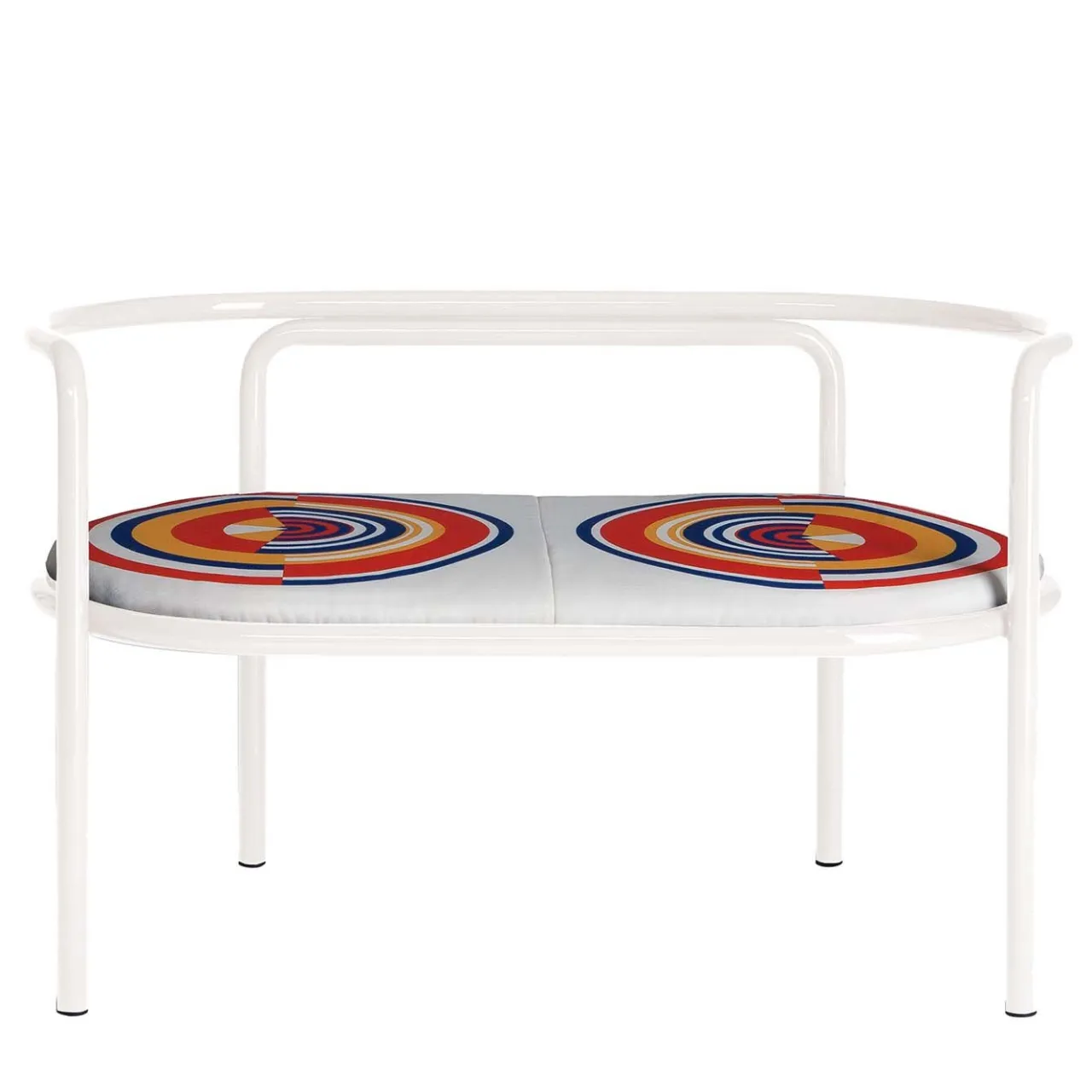 Exteta Outdoor Sofas & Benches<Locus Solus White Loveseat by Gae Aulenti