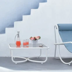 Exteta Outdoor Coffee Tables<Locus Solus White Low Table by Gae Aulenti