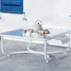 Exteta Outdoor Coffee Tables<Locus Solus White Low Table by Gae Aulenti