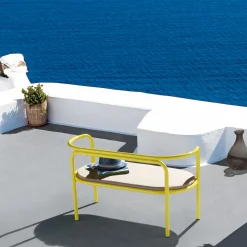 Exteta Outdoor Sofas & Benches<Locus Solus Yellow Loveseat by Gae Aulenti