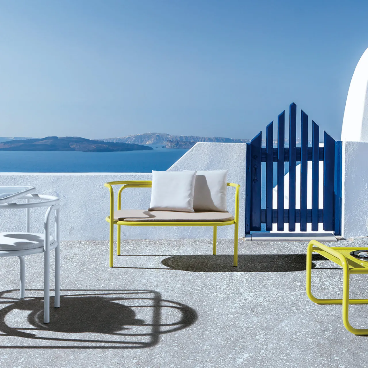 Exteta Outdoor Sofas & Benches<Locus Solus Yellow Loveseat by Gae Aulenti