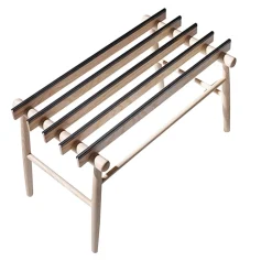 Internoitaliano Benches<Lodi Natural Ash Luggage Rack by Giulio Iacchetti