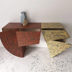 Bottos Design Italia by Sebastiano Bottos Consoles<Lola Wood Console