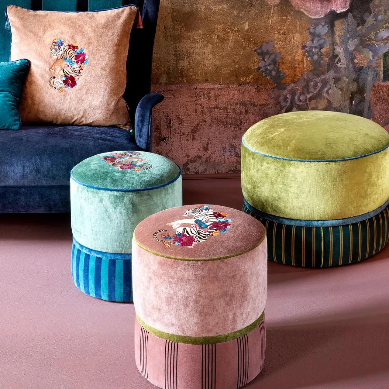 Carlotta Oddone Ottomans & Poufs<Lollipouf Prato Green Pouf