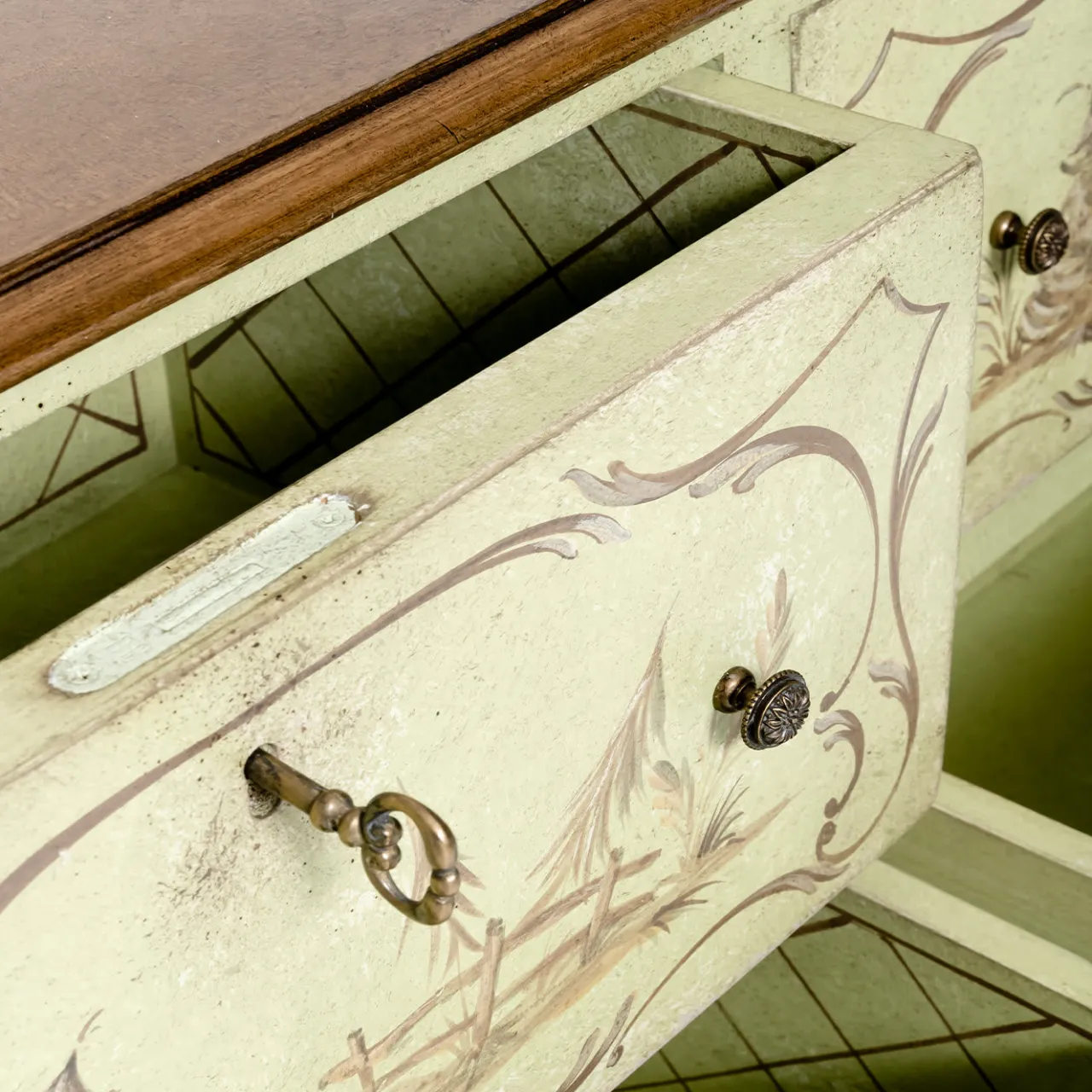 Porte Italia Dressers<Lombardia Green Dresser