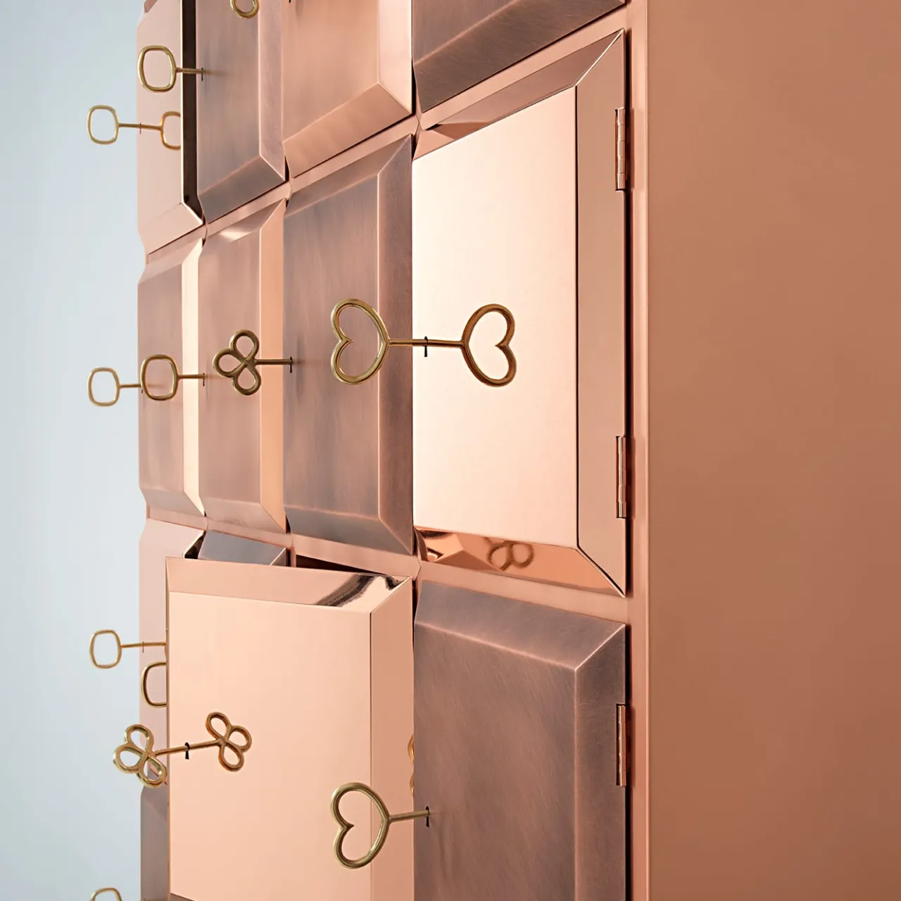 De Castelli Cabinets<Longing Copper Cabinet by Nika Zupank