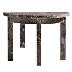 Kreoo Consoles<Lord Semi-Circular Broccatello Viola Marble Small Console