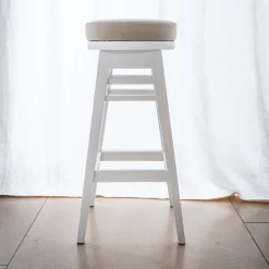Deodara Bar Stools<Lorenzo White Stool