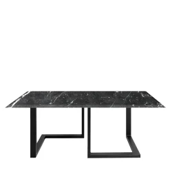 La Sartoria del Marmo by Lombardi Marmi Dining Tables<Loreto Black Marquinia Dining Table