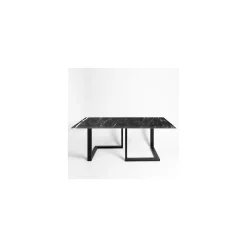 La Sartoria del Marmo by Lombardi Marmi Dining Tables<Loreto Black Marquinia Dining Table