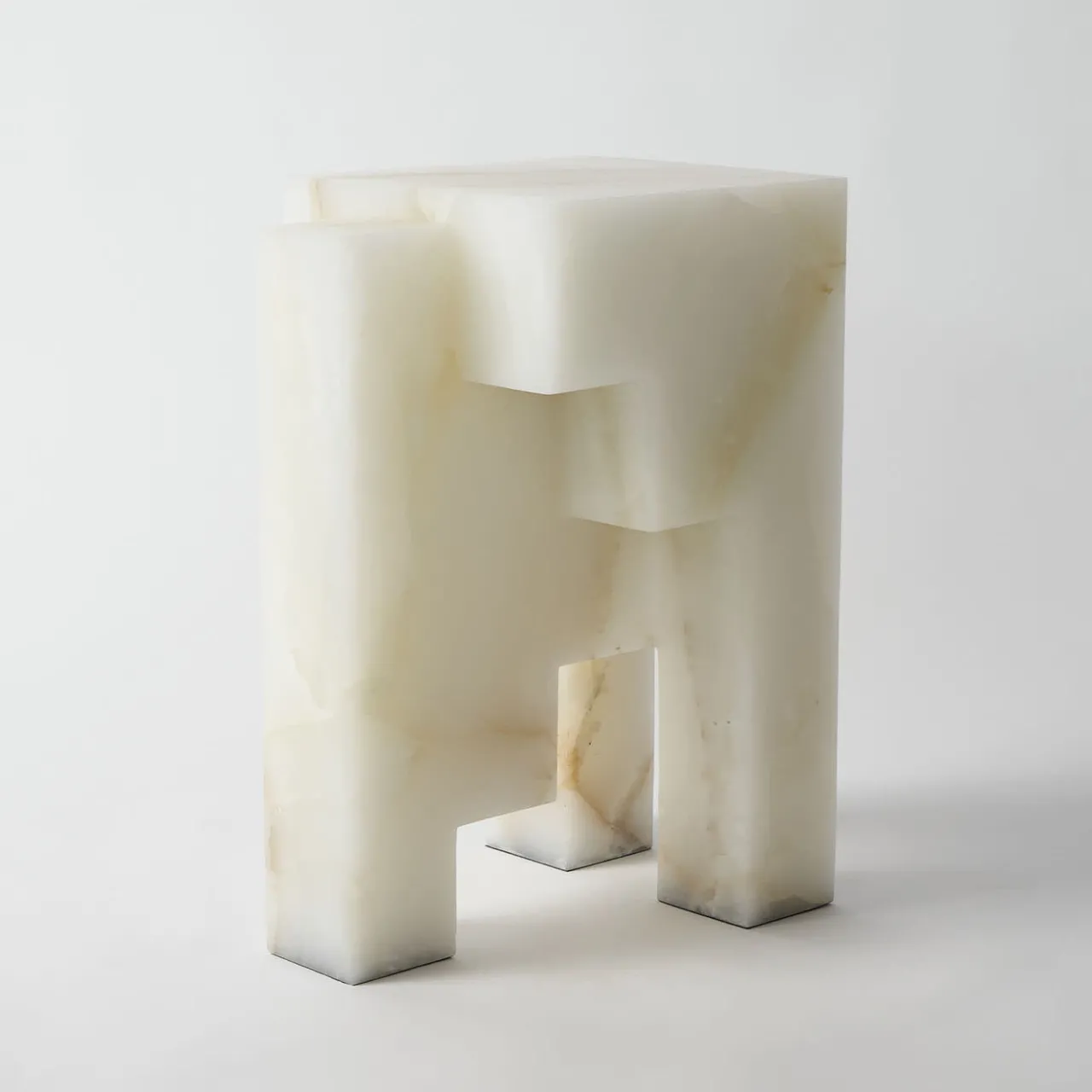 Pietro Franceschini Side Tables<Los Tres Deseos White Onyx Side Table