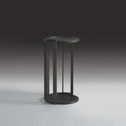 Annibale Colombo Outdoor Coffee Tables<Lucio High Round Iroko Outdoor Side Table