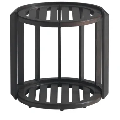 Annibale Colombo Outdoor Coffee Tables<Lucio Low Round Iroko Outdoor Coffee Table