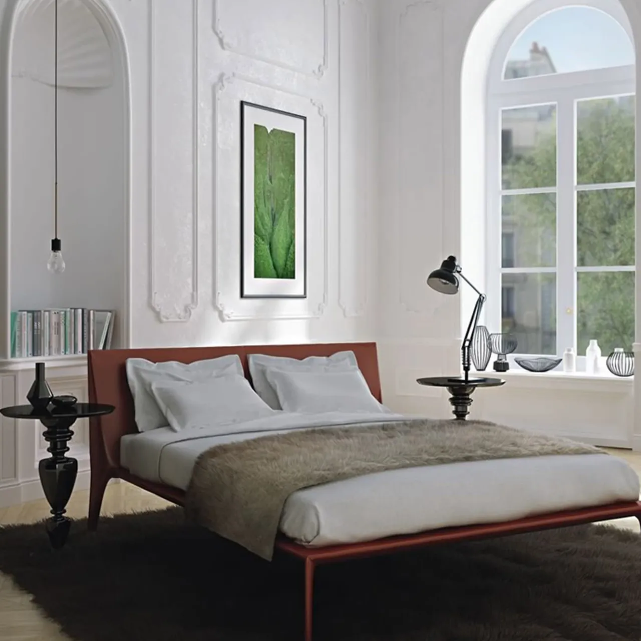 Inedito / Asnaghi Beds<Lucrezia Bed by Alberto Colzani