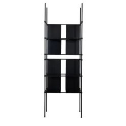 Chelini Bookcases<Ludo Modular Black Bookcase by Filippo Montaina