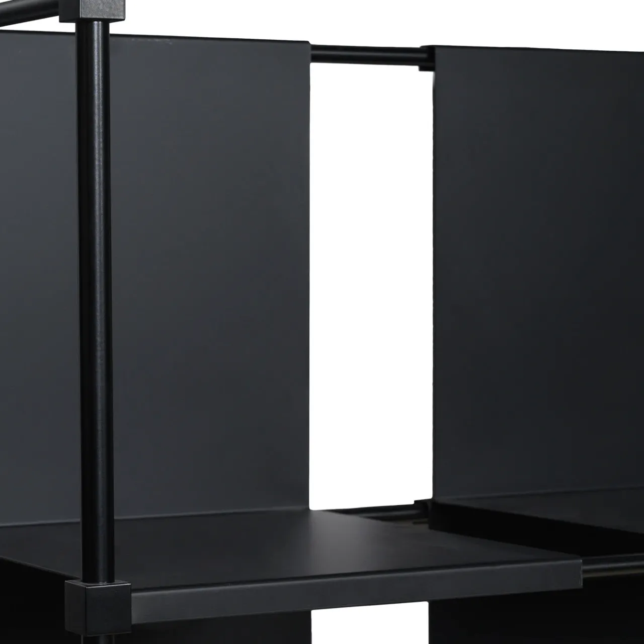 Chelini Bookcases<Ludo Modular Black Bookcase by Filippo Montaina