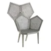 Fratelli Boffi Armchairs<Lui 5/A Silver Leaf Armchair by Philippe Bestenheider