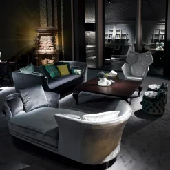 Fratelli Boffi Armchairs<Lui 5/A Silver Leaf Armchair by Philippe Bestenheider