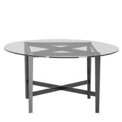 BBB Italia Dining Tables<Luigi Filippo Crystal Round Table by M. Laudani & M. Romanelli