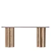 Chendù Consoles<Lulù Travertine & Blue PVC Cord Console