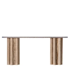 Chendù Consoles<Lulù Travertine & Blue PVC Cord Console
