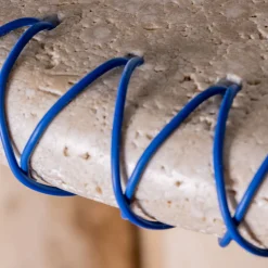 Chendù Consoles<Lulù Travertine & Blue PVC Cord Console