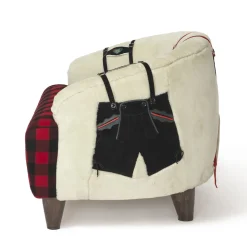 Valentina Bernardi Armchairs<Luna Canadese White Back Leather Armchair