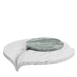 MMairo Coffee Tables<Luna Table in Green Luana and White Carrara Marble