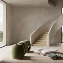 MMairo Coffee Tables<Luna Table in Green Luana and White Carrara Marble