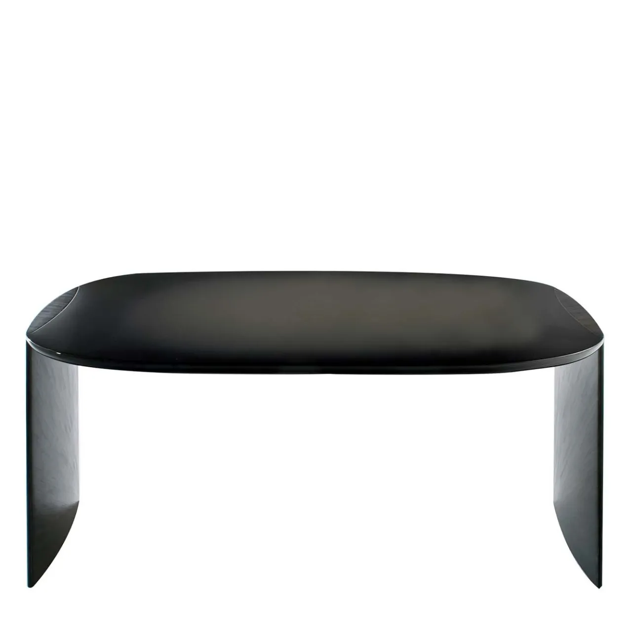 Laura Meroni Desk & Writing Tables<Luxury Black Round Wood Poe Desk