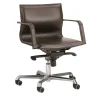 Enrico Pellizzoni Office Chairs<Lybra Brown Leather Swivel Chair