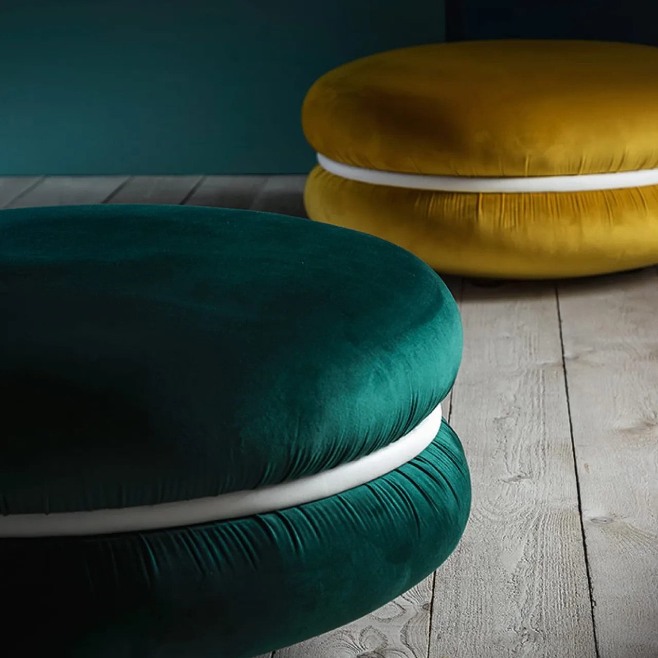 Innova Ottomans & Poufs<Macaron Mustard Pouf