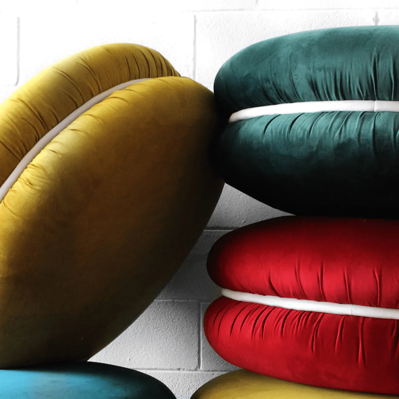 Innova Ottomans & Poufs<Macaron Mustard Pouf