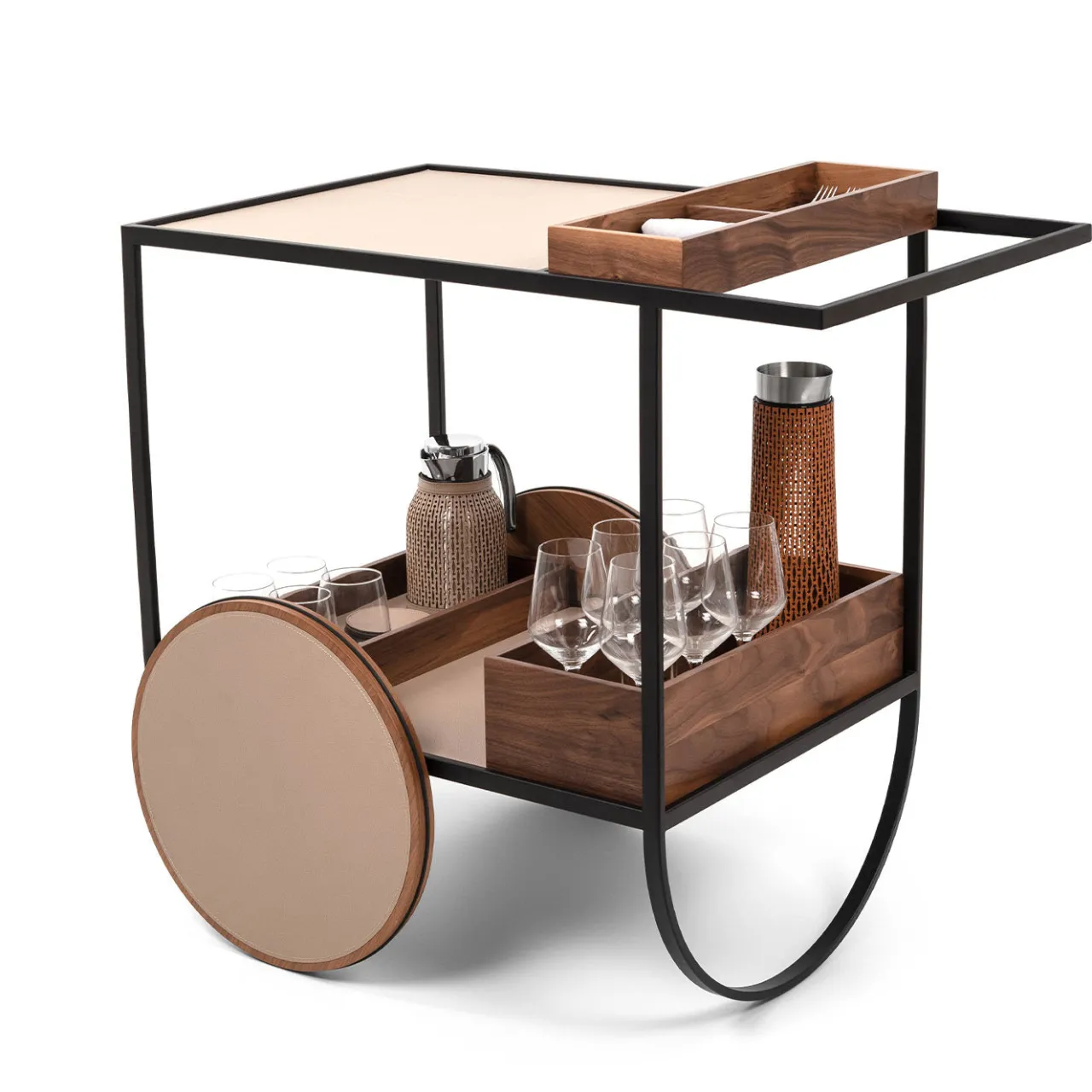 Pinetti Serving Tables<Magenta Serving Trolley