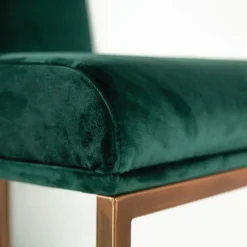 Puravisione Bar Stools<Magnetik Forest Green Velvet Bar Stool