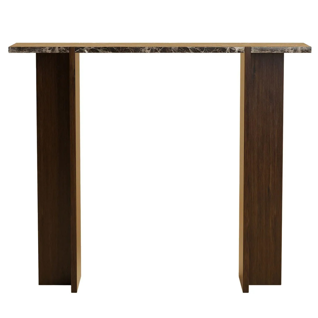 Lebanto Consoles<Maha Emperador Marble and Oak Wood Console
