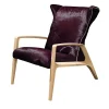Provasi Lounge Chairs<Mahogany and Jacquard Armchair