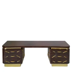 Luca Polato Desk & Writing Tables<Mahogany Briar Root Writing Desk