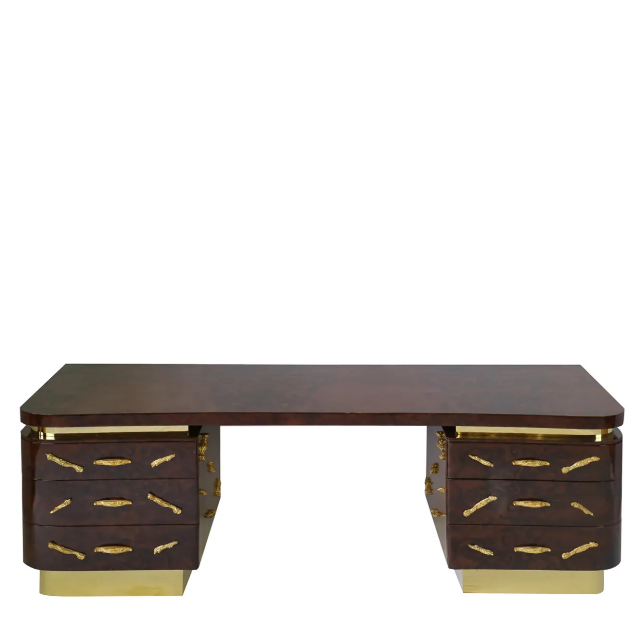 Luca Polato Desk & Writing Tables<Mahogany Briar Root Writing Desk