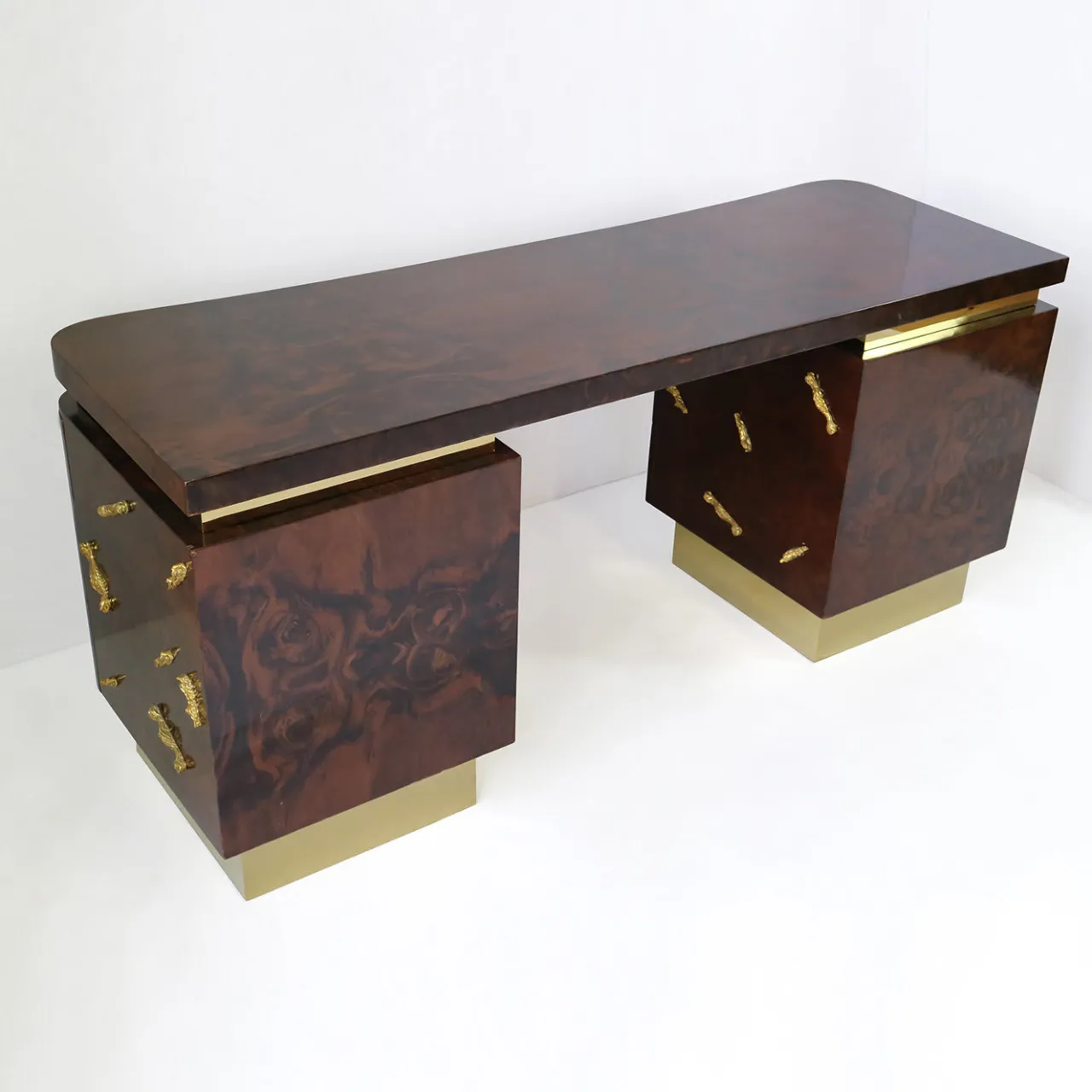 Luca Polato Desk & Writing Tables<Mahogany Briar Root Writing Desk