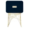Black Tie Bar Cabinets<Mai Tai Blue-Black Wooden & Golden Metal Bar Cabinet