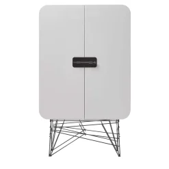 Black Tie Cabinets<Mai Tai 2-Door White-Gray Cupboard