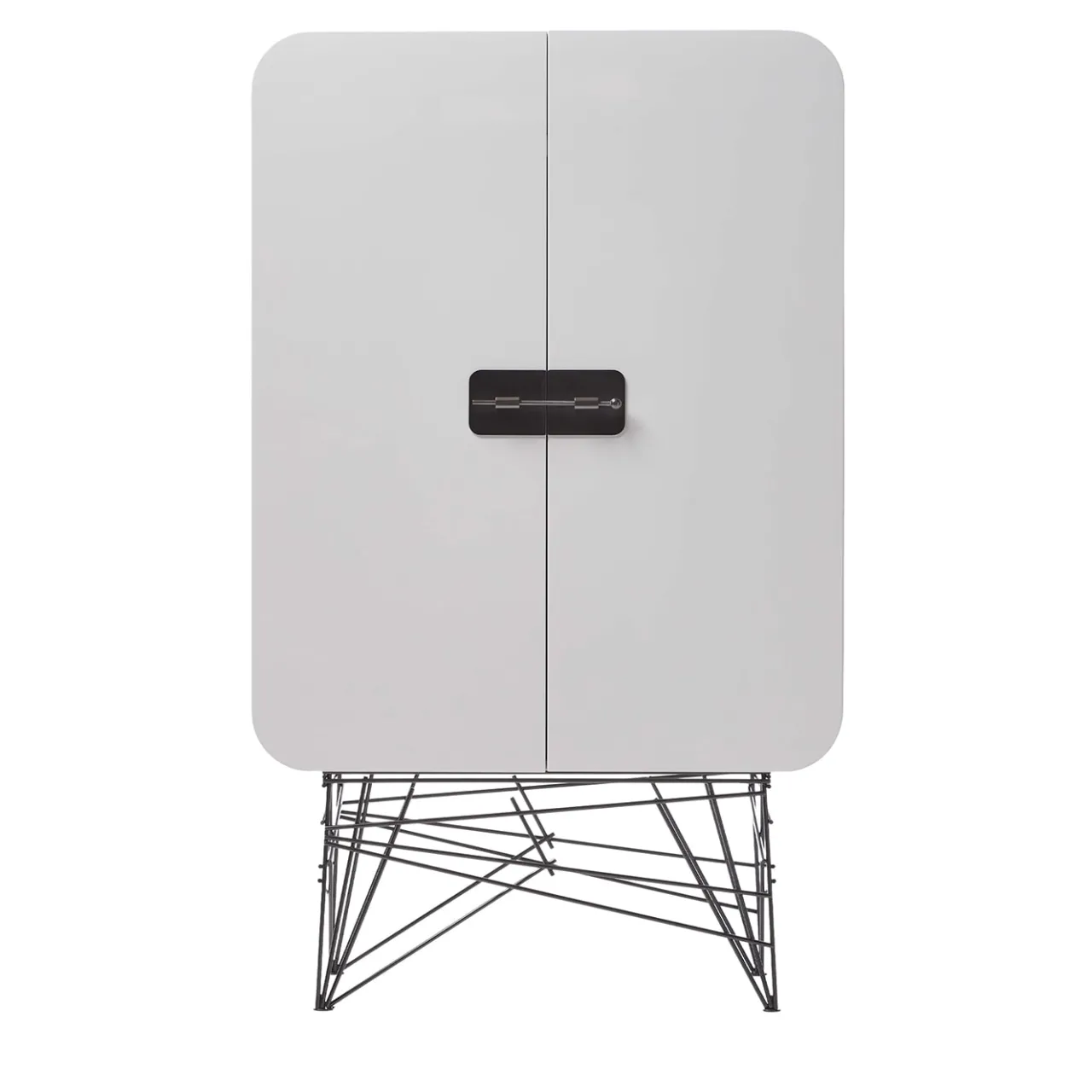 Black Tie Cabinets<Mai Tai 2-Door White-Gray Cupboard