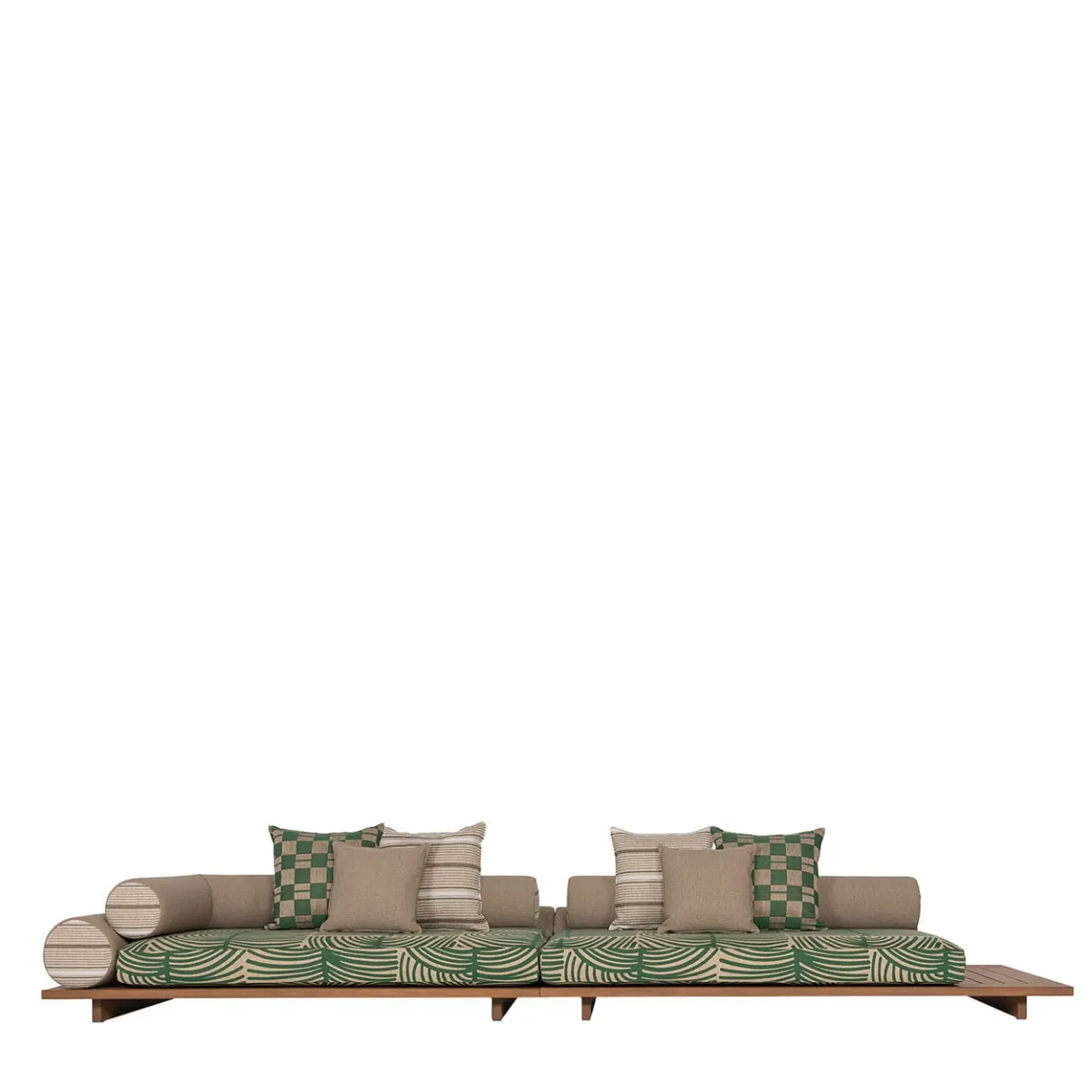Jwana Hamdan Outdoor Sofas & Benches<Majlis Green Composition 216L + 235C Sofa