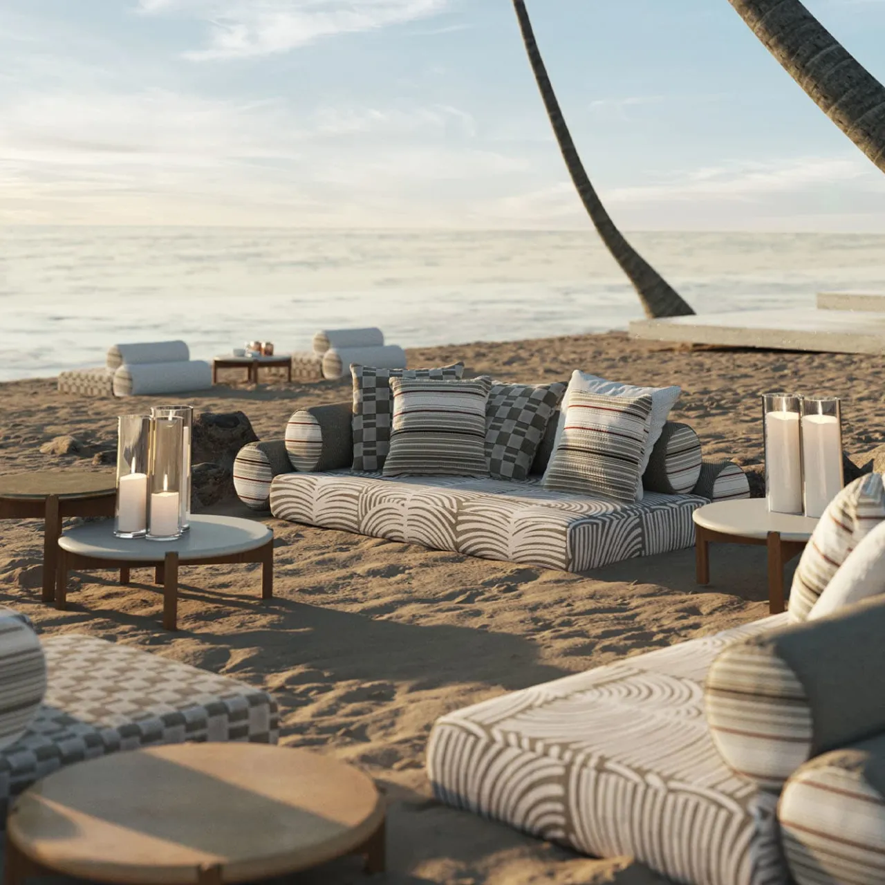 Jwana Hamdan Outdoor Sofas & Benches<Majlis On Floor White Modular Left Sofa
