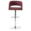 Sitia Bar Stools<Major B Burgundy Bar Stool with Round Base