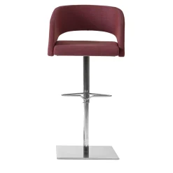 Sitia Bar Stools<Major B Burgundy Bar Stool with Square Base