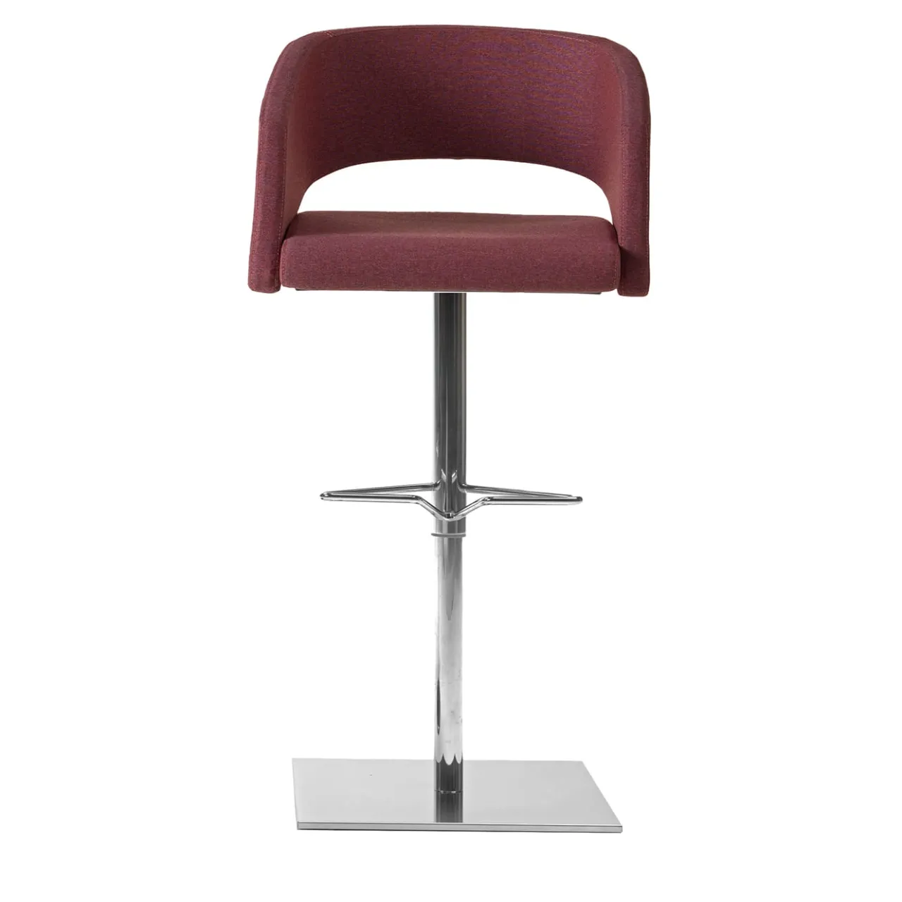 Sitia Bar Stools<Major B Burgundy Bar Stool with Square Base